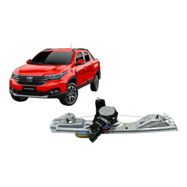 Máquina De Vidro Fiat Strada Dianteiro Direito 2023 Gab Dupl