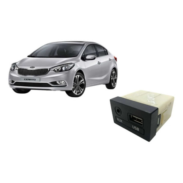 Entrada Auxiliar Usb Kia Cerato 2015 Cód 96120a7000