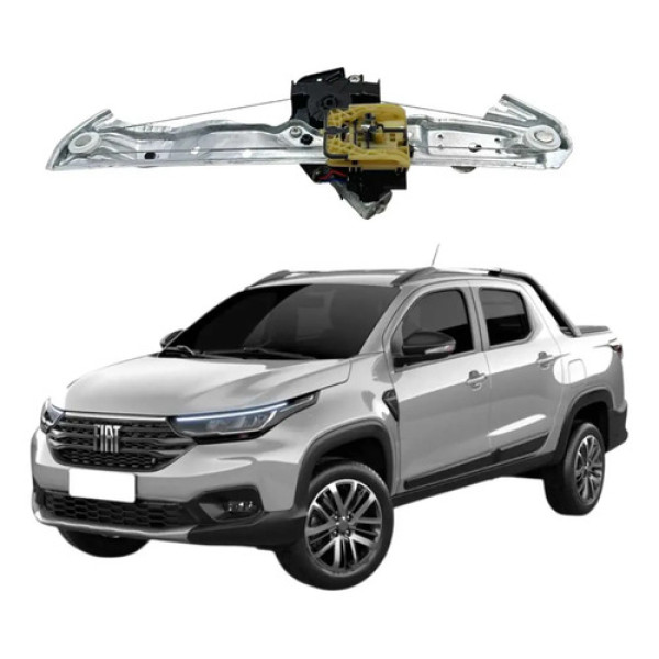 Máquina Vidro Dianteira Direita Fiat Strada 2021 2026 Gab Dp