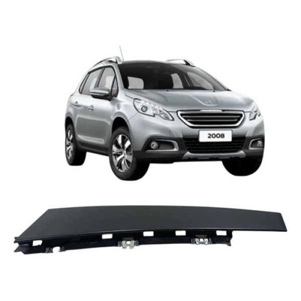 Moldura Externa Porta Dianteira Direita Peugeot 2008 2022 Preto
