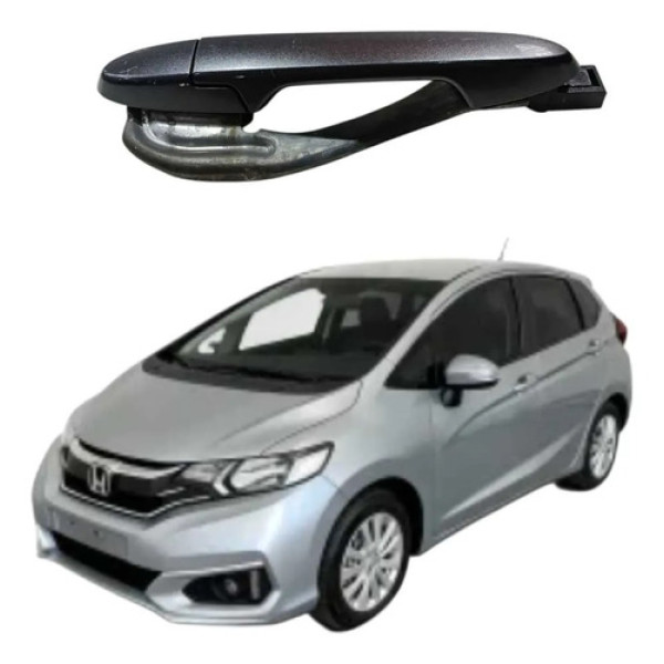 Maçaneta Externa Traseira Direita Honda Fit 1.5 2017 2020 P Prata Traseira