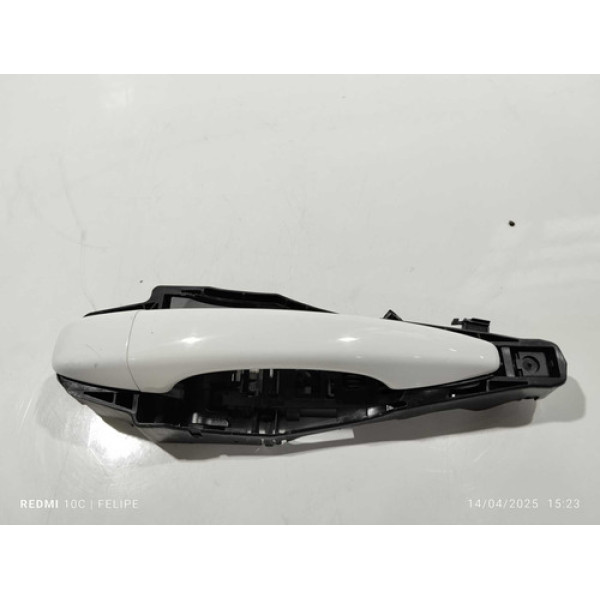 Maçaneta Externa Traseira Direita Citroen C4 Lounge 2014/17 Preto Traseira