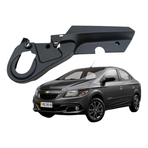 Acabamento Banco Dianteiro Esquerdo Chevrolet Prisma 2016 Preto