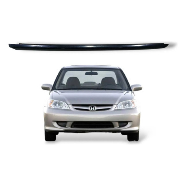 Friso Externo Esquerdo Parabrisa Civic 1.7 2004 Com Detalhe Preto