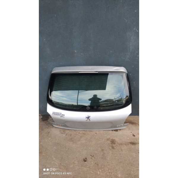 Tampa Traseira Do Porta Malas Peugeot 207 2008-2011  Prateado