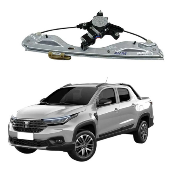 Máquina Vidro Traseira Direita Fiat Strada 2021 2026