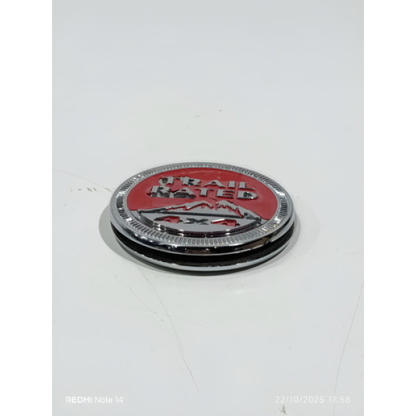 Emblema Jeep Renegade Trail Rated 2016 Vermelho