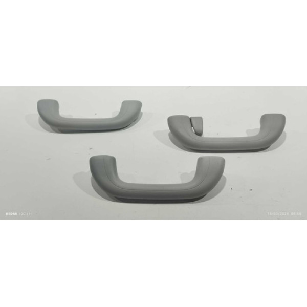 Jogo Alça Puxador Teto Pqp Kia Cerato 2017 Branco