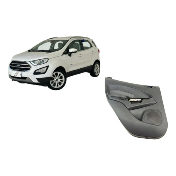 Forro De Porta Traseira Esquerda Ford Ecosport 2018 Preto Preto