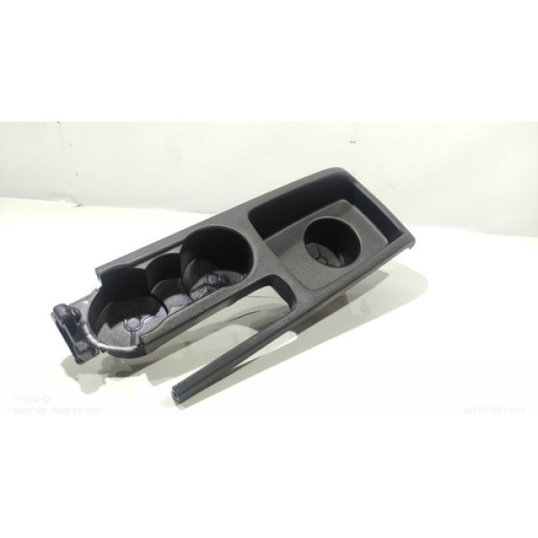 Acabamento Porta Copos Central Ford New Fiesta 2013 À 2016 Preto