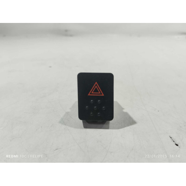 Botão Do Pisca Alerta Nissan Tiida 2012 Preto