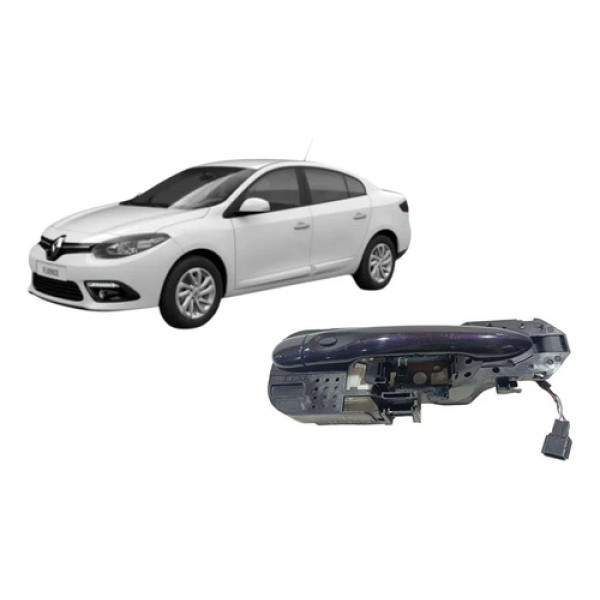 Maçaneta Externa Dianteira Direita Renault Fluence 2014 017 Violeta-escuro Dianteira
