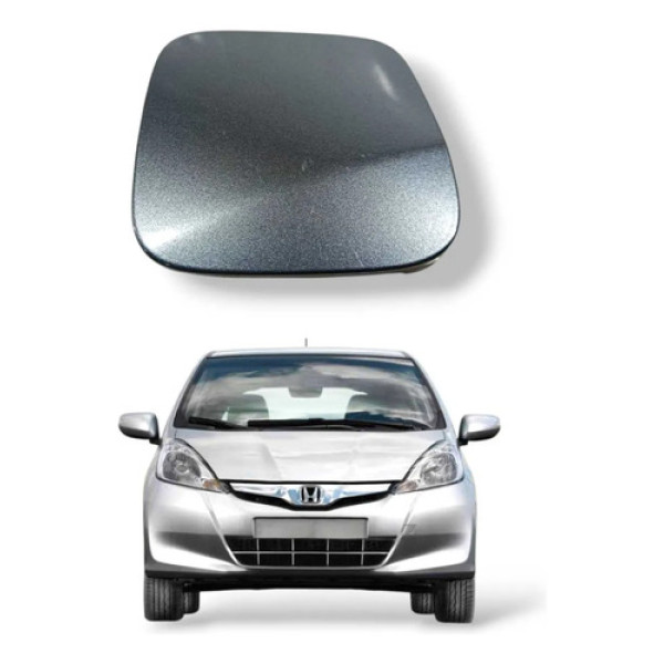 Tampa Portinhola Tanque Combustivel Honda Fit 2009 2014 Prata 2009