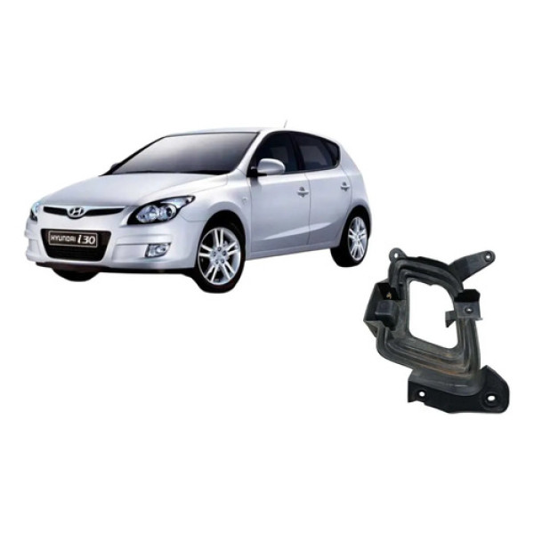 Suporte Do Farol De Milha Esquerdo Hyundai I30 2009 2012 Preto