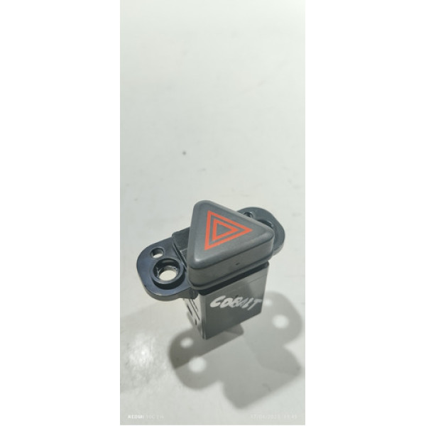 Botão Pisca Alerta Painel Chevrolet Cobalt 2018 Preto