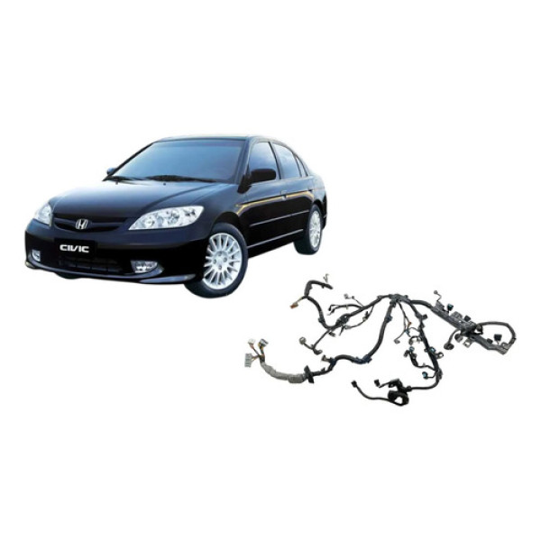 Chicote Injeção Motor Honda Civic Lx 1.7 2004 Manual