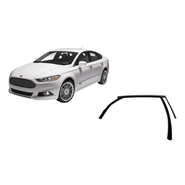 Guia Canaleta Vidro Traseiro Direito Ford Fusion Awd 2013 Preto