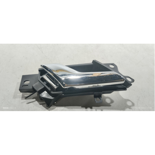 Maçaneta Interna Porta Traseira Esquerda Gm Captiva 2009 Preto Traseira