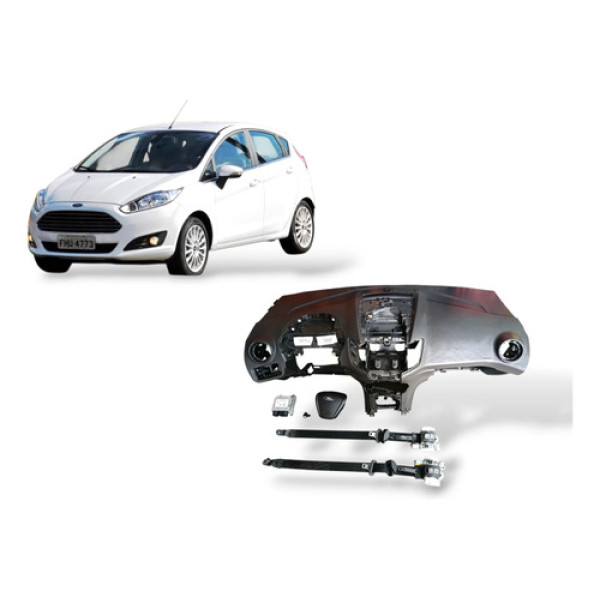 Painel Tabelier Ford New Fiesta 1.6 2016 Preto Preto Preto