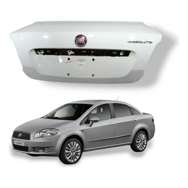 Tampa Porta Malas Fiat Linea Absolute 1.8 2012 2016 Branco