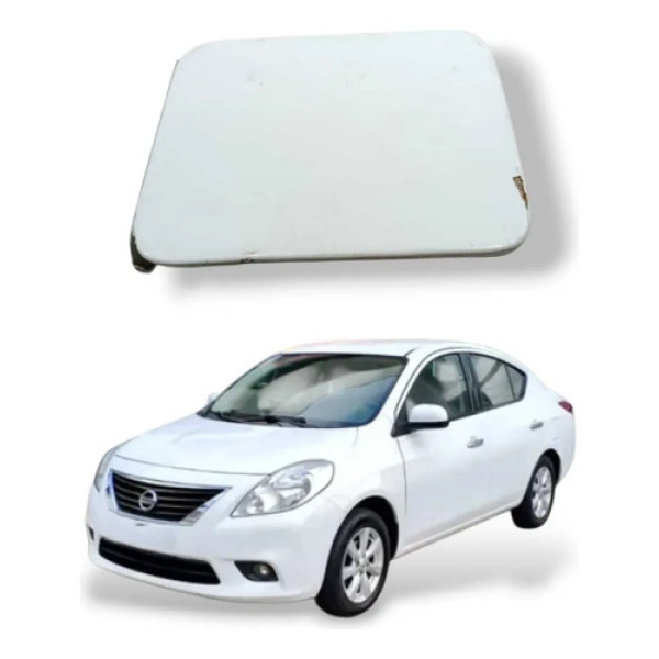 Portinhola Tanque Nissan Versa 2014 2018 Branco 2014