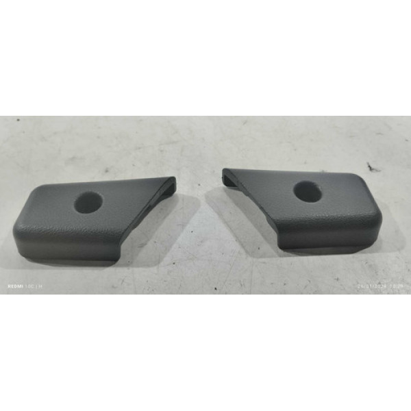 Par Moldura Parafuso Banco Traseiro Honda New Fit 2015 Preto