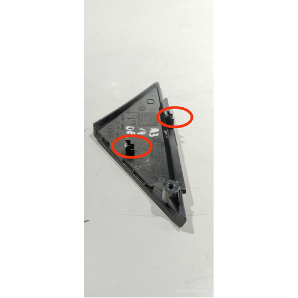 Moldura Externa Porta Dianteira Esquerda A3 Sportblack 2014 Preto