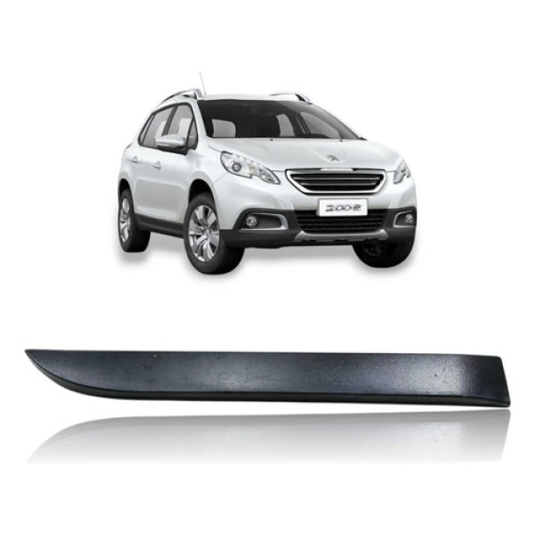 Moldura Friso Porta Traseira Direita Peugeot 2008 1.6 2015 Preto