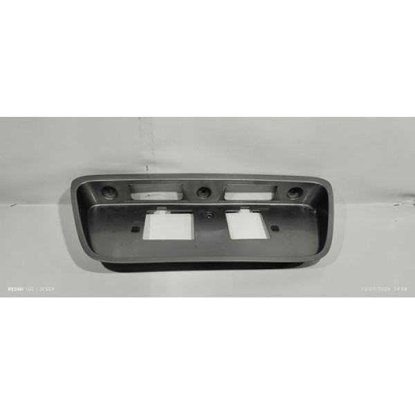 Moldura Suporte De Placa Honda Civic 1997/2000 Prata