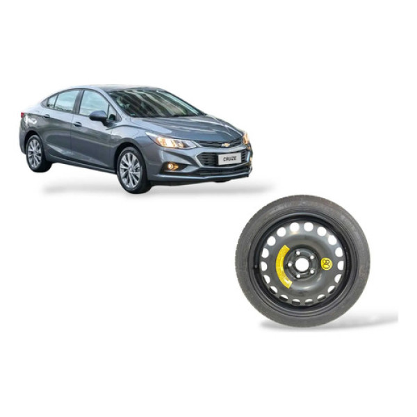 Pneu Estepe Chevrolet Cruze Ltz 2017 2020 T115/70/r16 Preto