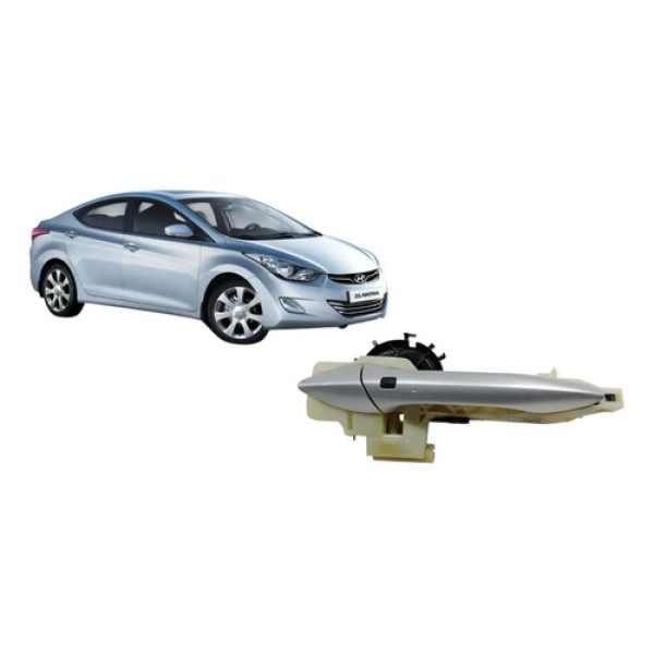 Maçaneta Externa Dianteira Direita Elantra Gls 1.8 2013 Aut Prata Dianteira
