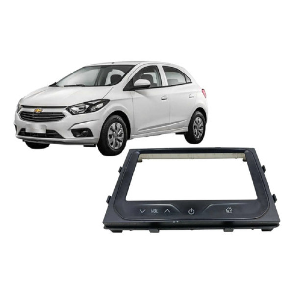Moldura Rádio Onix Prisma Cobalt 2013 A 2015 (detalhe Foto Preto