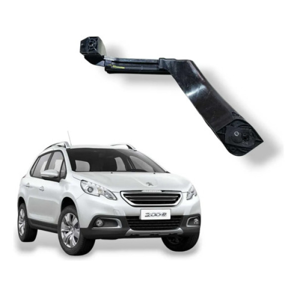 Guia Vidro Traseiro Direito Ldo Fechadura Peugeot 2008 2015 Preto