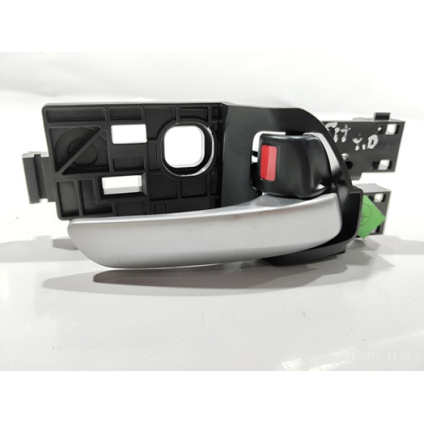 Maçaneta Interna Traseira Direita Honda Fit 2017 Prata Traseira