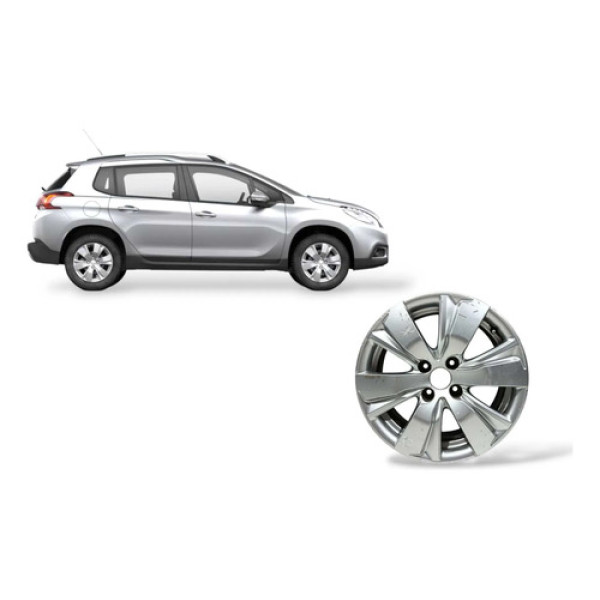 Calota Aro Roda R16 Peugeot 2008 Allure 2015 (requer Pintura Prata