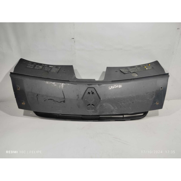 Grade Frontal Parachoque Renault Sandero 2014(ver Detalhe) Fosco