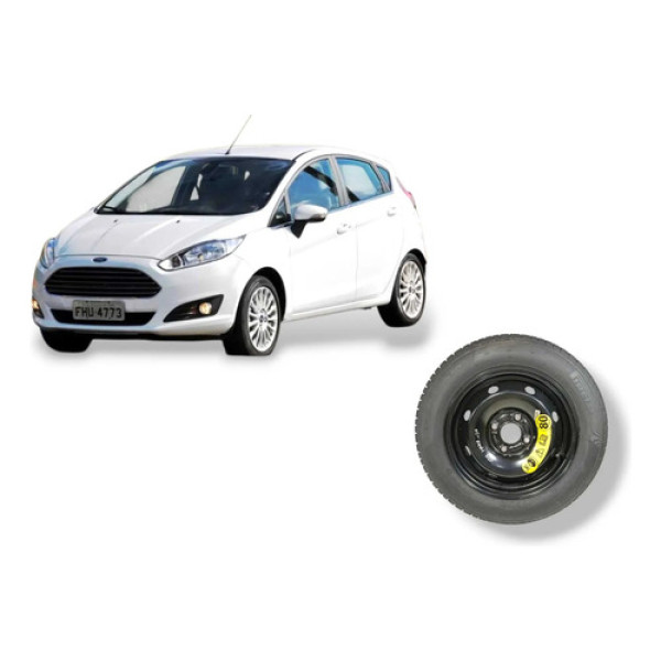 Pneu Pirelli Estepe Ford New Fiesta 2014 175 65 14 Semi Novo T