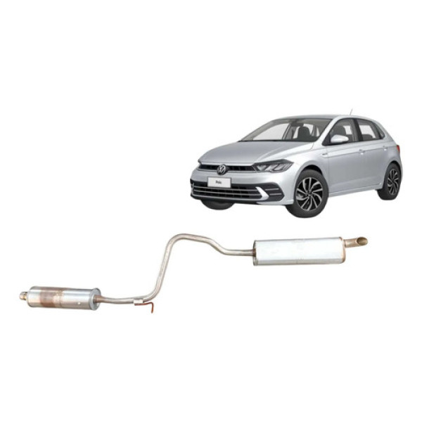 Cano Escapamento  Volkswagen Polo 1.0 Highline Tsi Aut 2023 Prata
