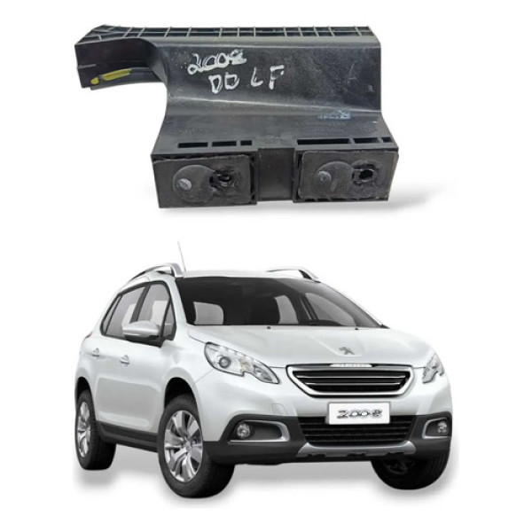 Guia Vidro Dianteiro Direito Ldo Fechadura Peugeot 2008 2015 Preto