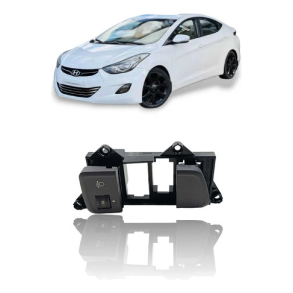 Moldura Botão Do Farol De Milha Hyundai Elantra 1.8 Gls 2013