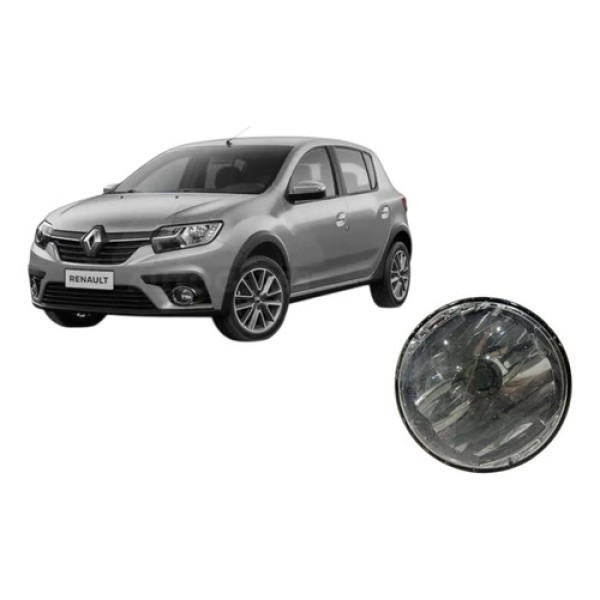 Farol De Milha Duster Logan Sandero 2016 2019 (com Detalhe Branco