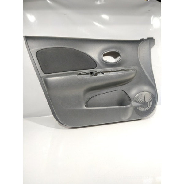 Forro De Porta Dianteira Esquerda Nissan March 2013 Preto