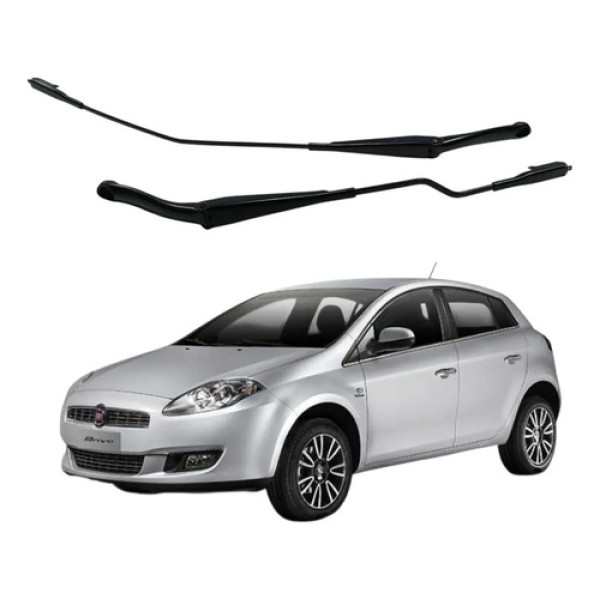 Par Braço Limpador Parabrisa Fiat Linea Absolute 2015 Esquerdo