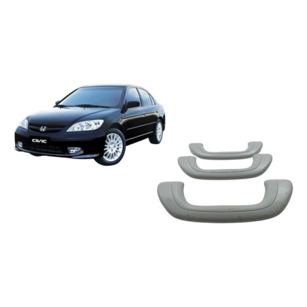 Jogo Alça Pega Mão Teto Honda Civic 1.7 Lx 2004