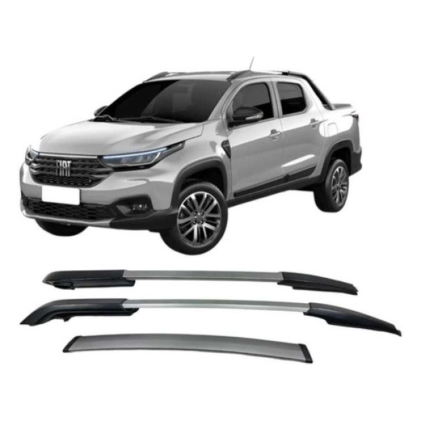 Rack Teto Fiat Strada Cd Volcano Flex 1.3 Firefly 2024 Preto