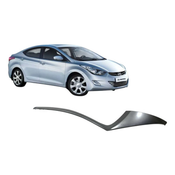 Friso Acabamento Esquerdo Painel Elantra Gls 1.8 2013 Prata