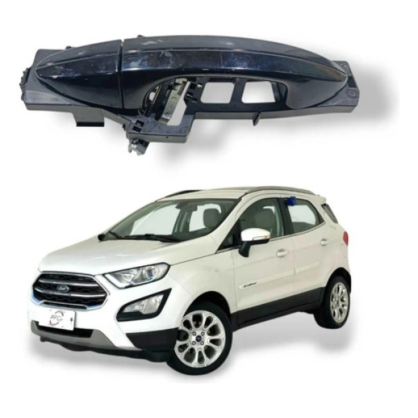 Maçaneta Externa Traseira Direita Ecosport Titanium 2018 Preto Traseira