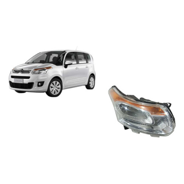 Farol Direito Citroen C3 Picasso 2012 2014 Direito/passageir Direito/passageiro
