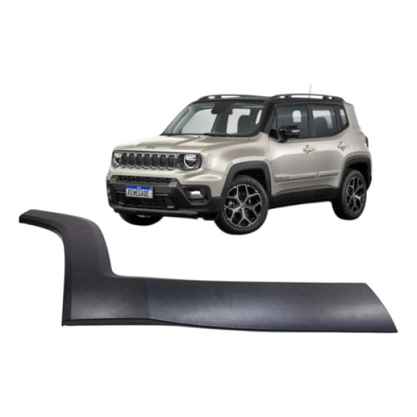 Friso Porta Traseira Direita Renegade Sahara 2025 Detalhe Preto