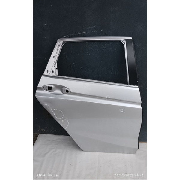 Porta Traseira Direta Honda New Fit 2017 Prata  Traseira Direito Prateado